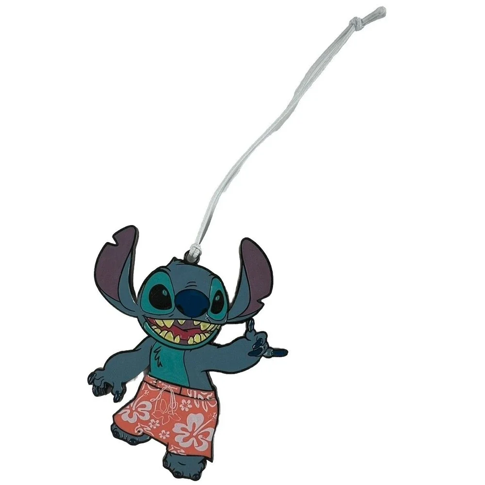 Hallmark Disney Lilo & Stitch in Hawaiian Shorts Christmas  Tree Ornament Metal